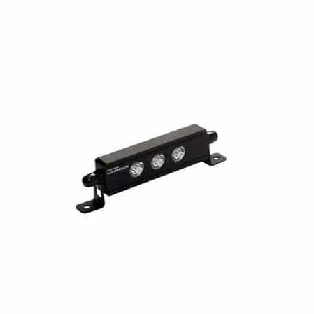 10006 – PUTCO Off Road Light - LED, 15 Watt 3 White NICHIA 3 Watt Bulb 6 Inch Length Clear Lens Black Housing With Un...